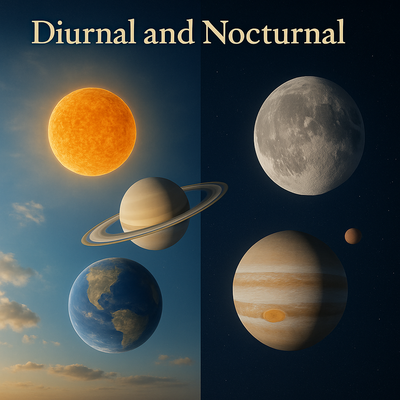 Diurnal and Nocturnal planets : Philosophy of States of Exaltation