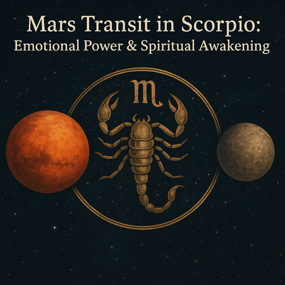Mars Transit in Scorpio 2025 : Emotional Power & Spiritual Awakening