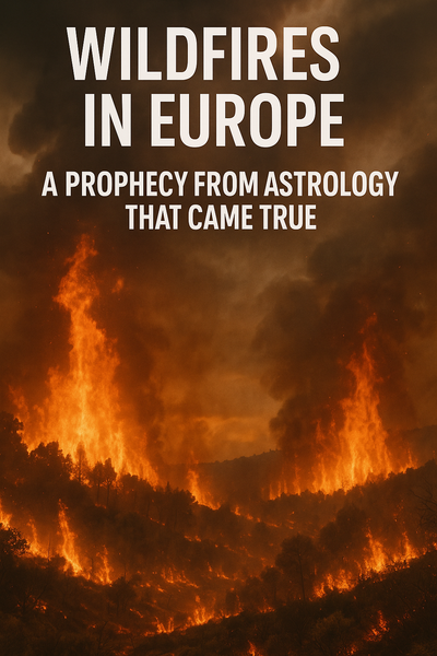 Wildfires in Europe - A prophecy from Astrology that came true