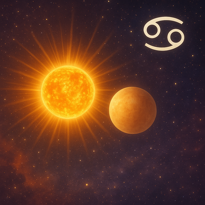 Sun Transit in Cancer : As seen from Natal Venus Placement