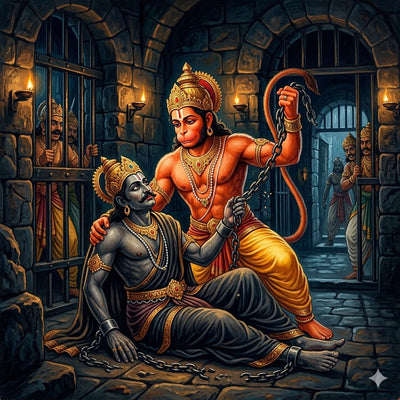 Why Mars exalts in Capricorn & Saturn debilitates in Aries : Hanuman Janmotsav Special : The story of Hanuman & Shani Dev