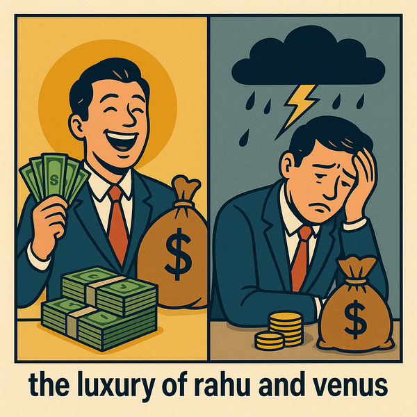 Rahu and Venus : Two paths to Luxury