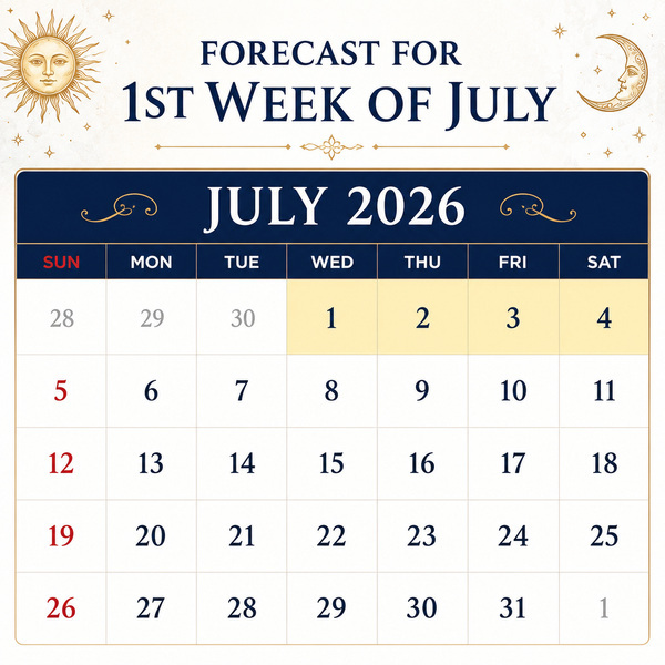 Weekly Astrological Forecast: July 1st – July 7th, 2026