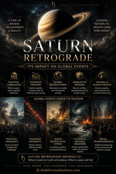 Saturn Retrograde 2026 : Global Prediction