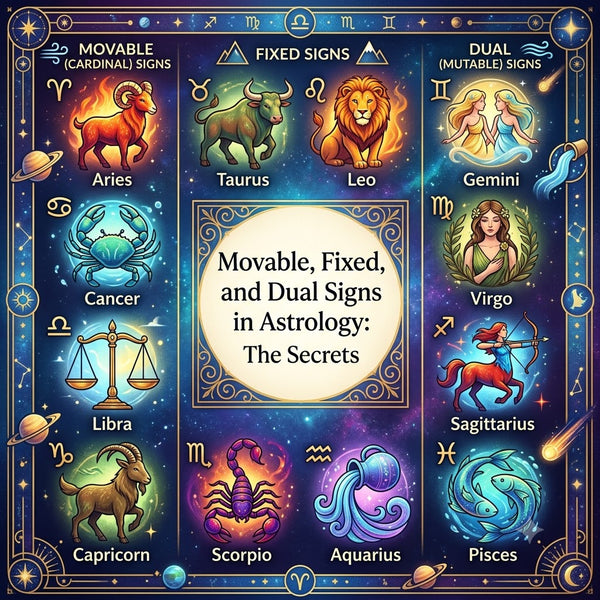 Movable, Fixed, and Dual Signs in Astrology : The Secrets