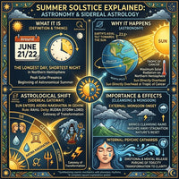 How Summer Solstice and Sun entering Ardra nakshatra are related ?