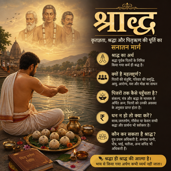 श्राद्ध क्या है? जानिए श्राद्ध का महत्व, विधि और शास्त्रीय आधार