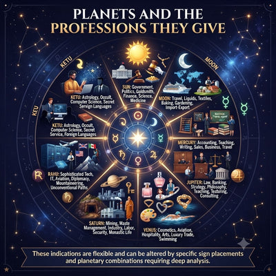 What Profession each Planet signify in your Horoscope
